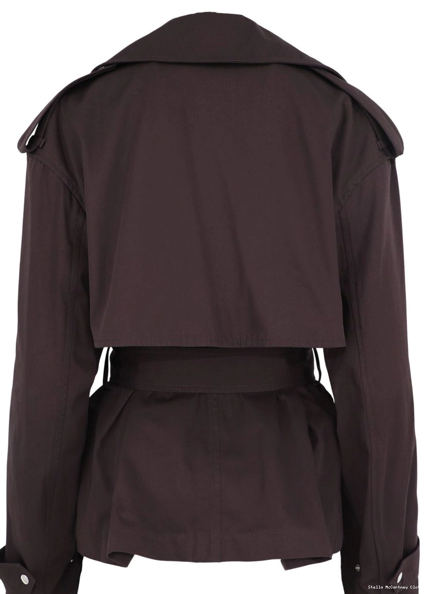 Cheap trench cropped McCartney Women jacket Stella belted 0425